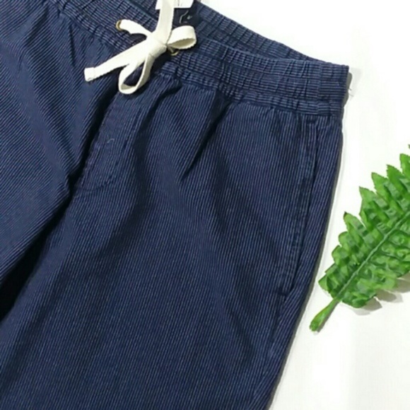 NWT J.Crew DENIM Striped Stadium Pants/ Jeans - Picture 7 of 8